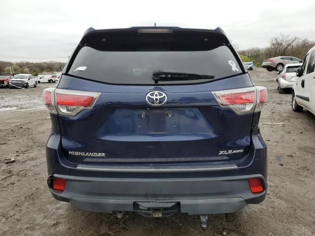 5TDJKRFH0FS123917 - 2015 TOYOTA HIGHLANDER XLE Mavi foto 6