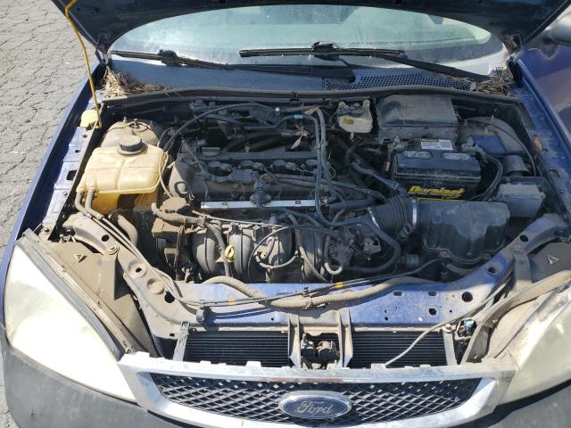 1FAHP34N36W256389 - 2006 FORD FOCUS ZX4 BLUE photo 11