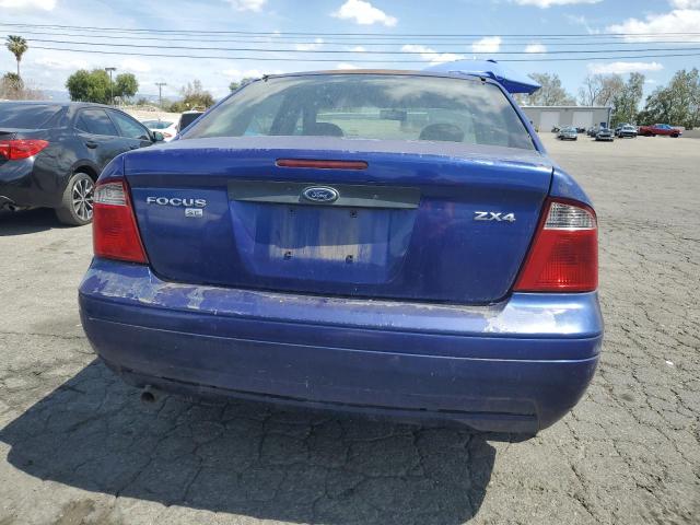 1FAHP34N36W256389 - 2006 FORD FOCUS ZX4 BLUE photo 6