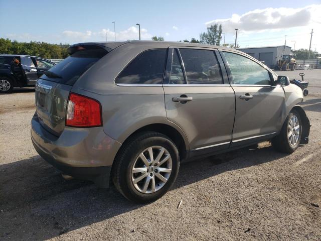 2FMDK3KC5EBA07905 - 2014 FORD EDGE LIMITED TAN photo 3