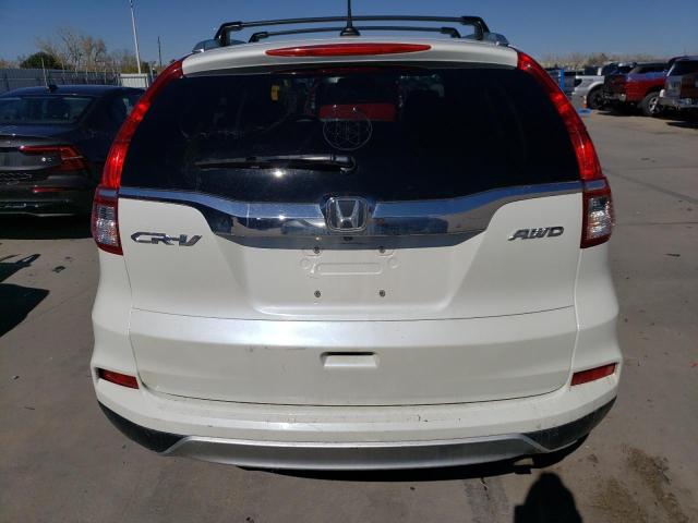 5J6RM4H78FL023595 - 2015 HONDA CR-V EXL WHITE photo 6