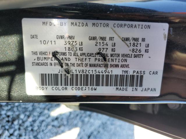 JM1BL1V82C1544941 - 2012 MAZDA 3 I BLACK photo 12