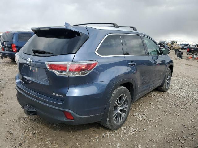 5TDJKRFH4GS506213 - 2016 TOYOTA HIGHLANDER XLE 蓝色 照片 3