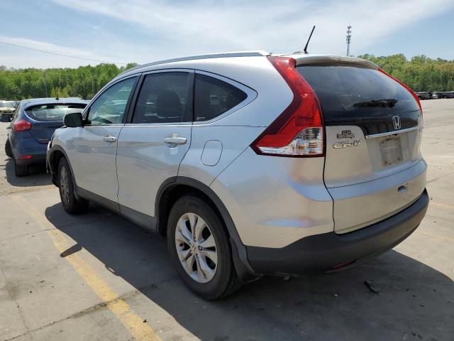 2HKRM4H78CH628013 - 2012 HONDA CR-V EXL SILVER photo 2