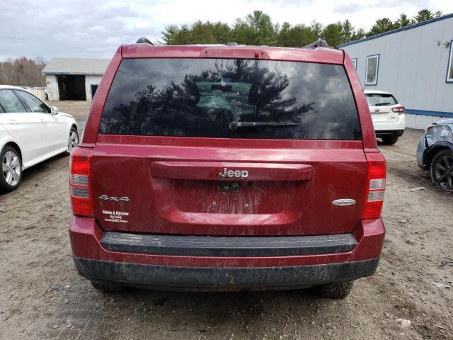 1C4NJRFB6ED641573 - 2014 JEEP PATRIOT LATITUDE MAROON photo 6