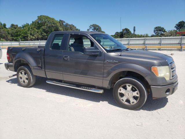 1FTRX02W29KC75715 - 2009 FORD F150 SUPER CAB GRAY photo 4