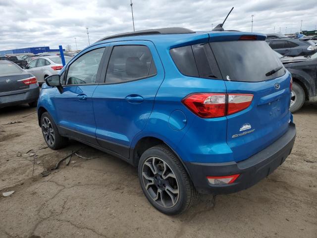 MAJ6P1UL1JC249025 - 2018 FORD ECOSPORT SE BLUE photo 2