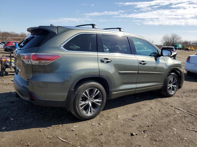 5TDJKRFH0GS295169 - 2016 TOYOTA HIGHLANDER XLE GRAY photo 3