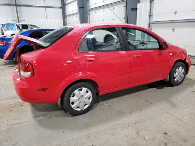 KL1TD52665B493444 - 2005 CHEVROLET AVEO BASE RED photo 3