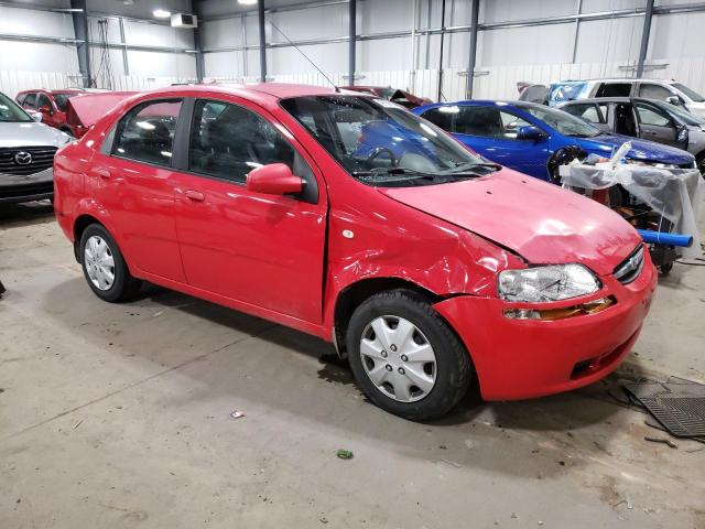 KL1TD52665B493444 - 2005 CHEVROLET AVEO BASE RED photo 4