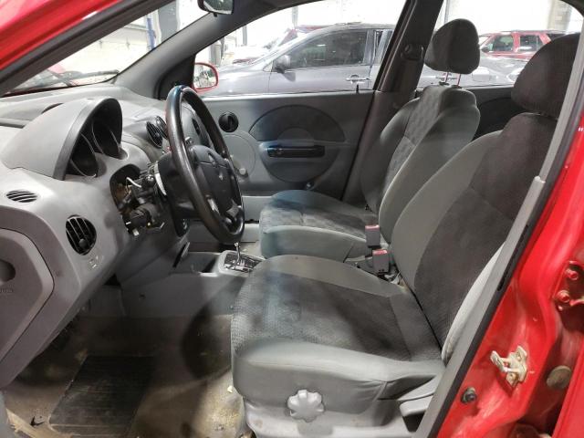 KL1TD52665B493444 - 2005 CHEVROLET AVEO BASE RED photo 7