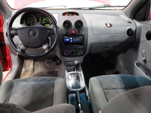 KL1TD52665B493444 - 2005 CHEVROLET AVEO BASE RED photo 8