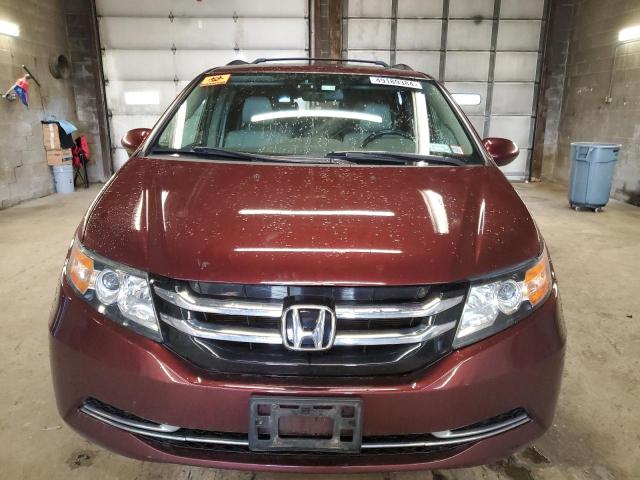 5FNRL5H62GB046834 - 2016 HONDA ODYSSEY EXL BURGUNDY photo 5