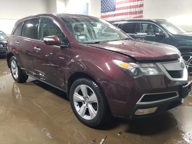 2HNYD2H41AH529040 - 2010 ACURA MDX TECHNOLOGY BURGUNDY photo 4