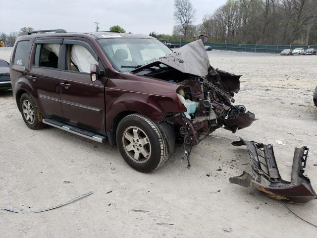 5FNYF38929B006449 - 2009 HONDA PILOT TOURING BURGUNDY photo 4