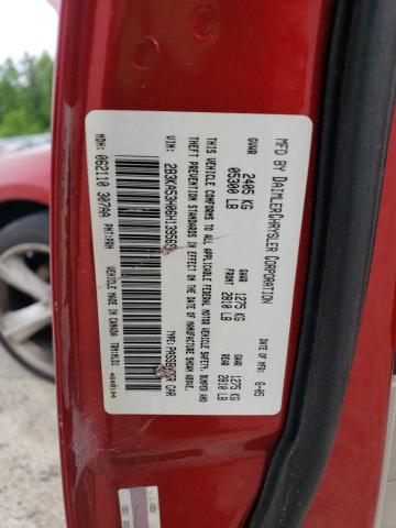 2B3KA53H06H139569 - 2006 DODGE CHARGER R/T RED photo 12