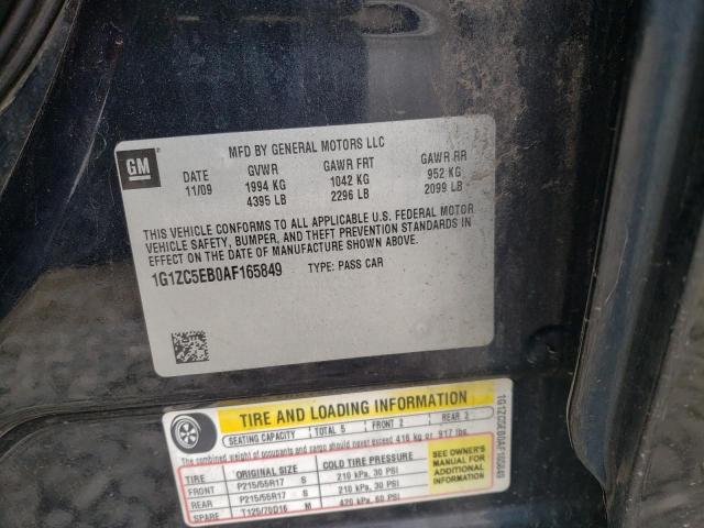 1G1ZC5EB0AF165849 - 2010 CHEVROLET MALIBU 1LT 黑色 照片 12