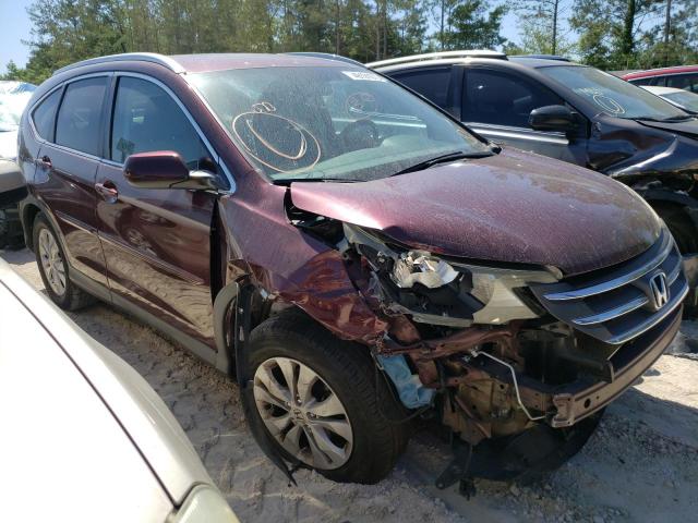 5J6RM3H73EL024470 - 2014 HONDA CR-V EXL BURGUNDY photo 4