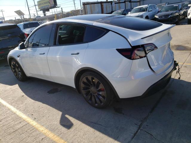 7SAYGDEF9NF551106 - 2022 TESLA MODEL Y WHITE photo 2