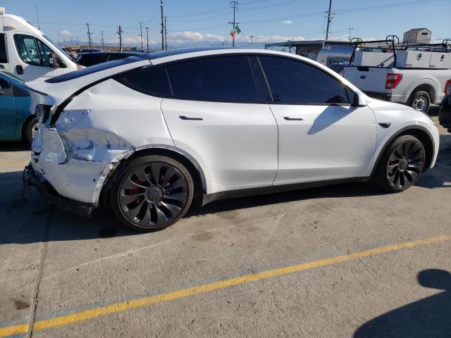 7SAYGDEF9NF551106 - 2022 TESLA MODEL Y WHITE photo 3