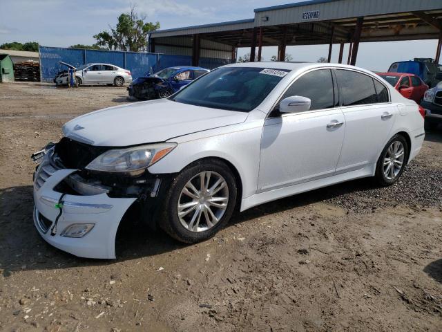 KMHGC4DD4EU263582 - 2014 HYUNDAI GENESIS 3.8L WHITE photo 1