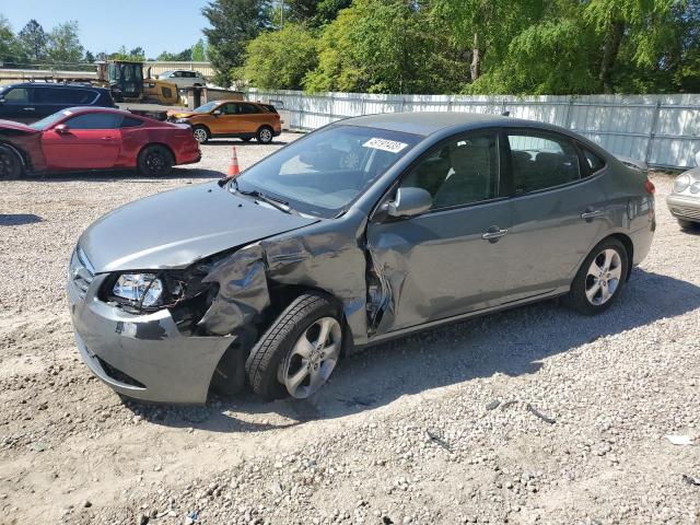 KMHDU4AD8AU956329 - 2010 HYUNDAI ELANTRA BLUE SILVER photo 1