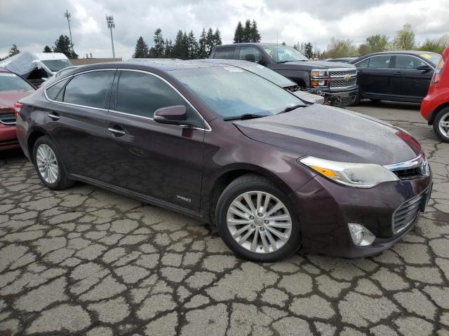 4T1BD1EB8EU023700 - 2014 TOYOTA AVALON HYBRID PURPLE photo 4