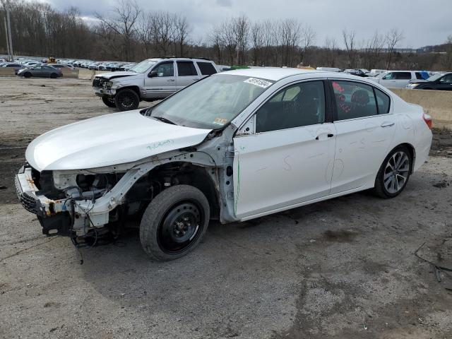 1HGCR2F56FA020498 - 2015 HONDA ACCORD SPORT WHITE photo 1