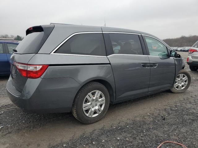 5FNRL5H2XCB081113 - 2012 HONDA ODYSSEY LX GRAY photo 3