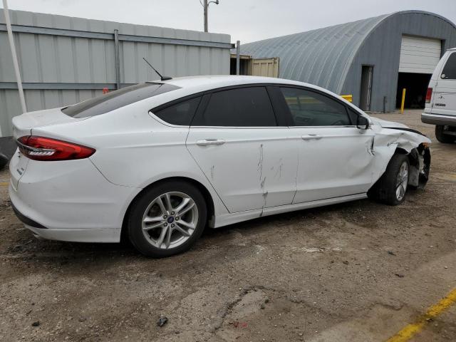 3FA6P0LU8JR262621 - 2018 FORD FUSION SE HYBRID WHITE photo 3