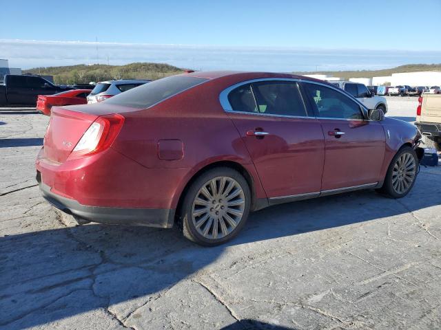 1LNHL9DK4EG606566 - 2014 LINCOLN MKS RED photo 3