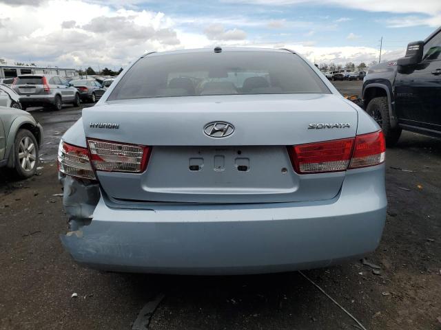 5NPET46C88H319408 - 2008 HYUNDAI SONATA GLS BLUE photo 6