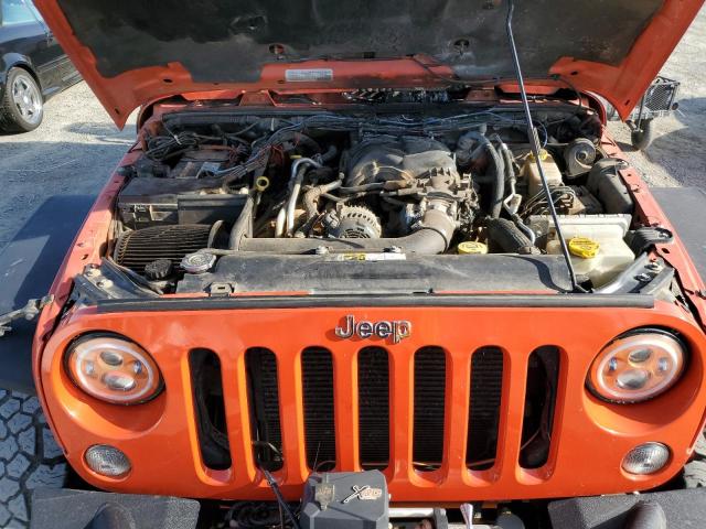 1C4BJWFG5FL668171 - 2015 JEEP WRANGLER RUBICON ORANGE photo 11