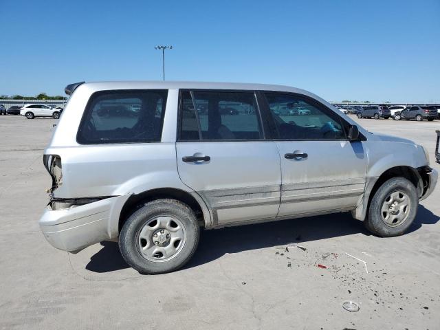 2HKYF18173H589625 - 2003 HONDA PILOT LX SILVER photo 3