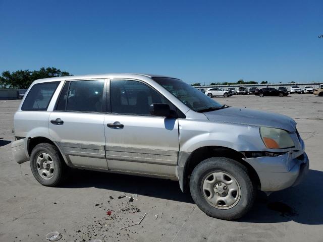 2HKYF18173H589625 - 2003 HONDA PILOT LX SILVER photo 4