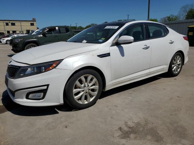 5XXGN4A74FG437851 - 2015 KIA OPTIMA EX WHITE photo 1