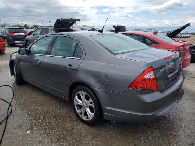 3FAHP0HA6CR420738 - 2012 FORD FUSION SE GRAY photo 2