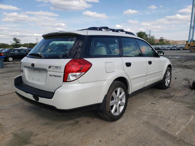 4S4BP61C487304415 - 2008 SUBARU OUTBACK 2.5I WHITE photo 3