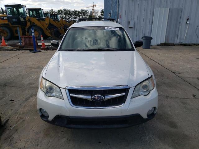 4S4BP61C487304415 - 2008 SUBARU OUTBACK 2.5I WHITE photo 5