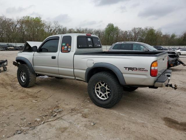 5TEWN72N43Z152302 - 2003 TOYOTA TACOMA XTRACAB SILVER photo 2