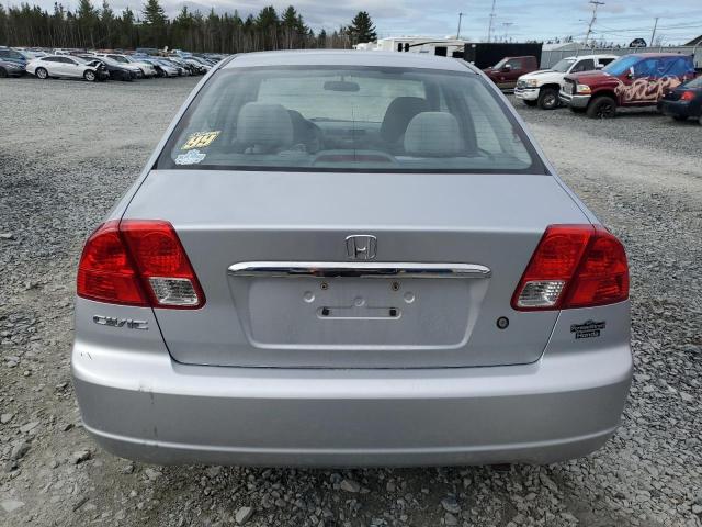 2HGES16453H912009 - 2003 HONDA CIVIC DX SILVER photo 6