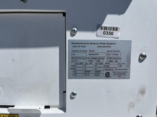 3011157665 - 2022 OTHER GENERAC WHITE photo 5