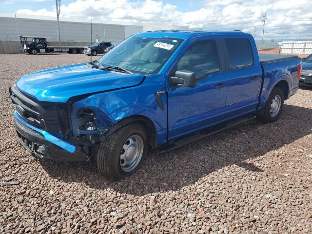 1FTEW1CP6MKF05148 - 2021 FORD F150 SUPERCREW BLUE photo 1