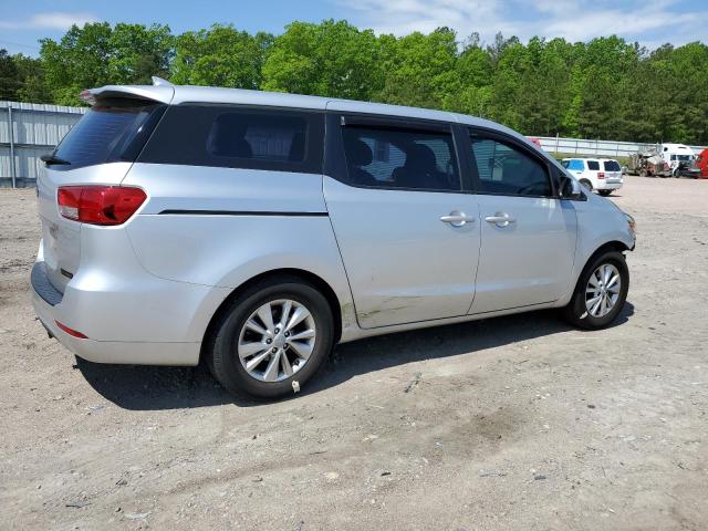 KNDMA5C19H6282888 - 2017 KIA SEDONA L SILVER photo 3