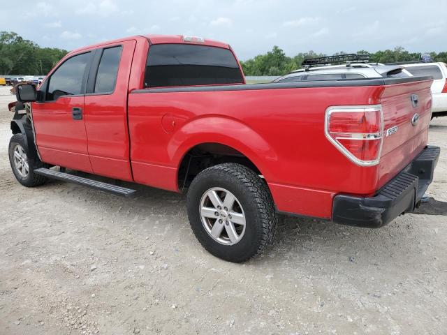 1FTEX1CW9AFD31360 - 2010 FORD F150 SUPER CAB RED photo 2