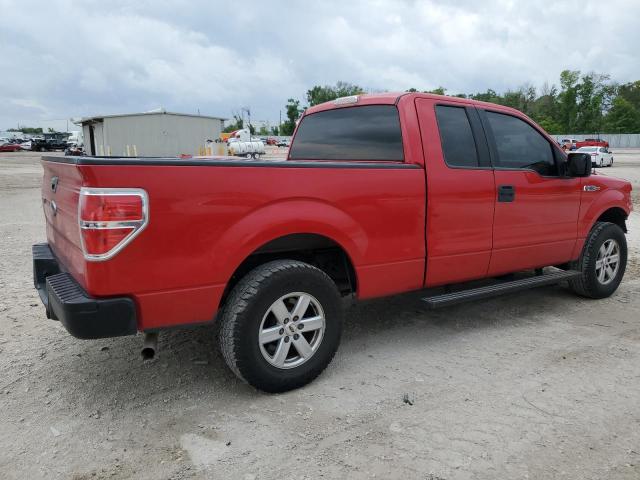1FTEX1CW9AFD31360 - 2010 FORD F150 SUPER CAB RED photo 3
