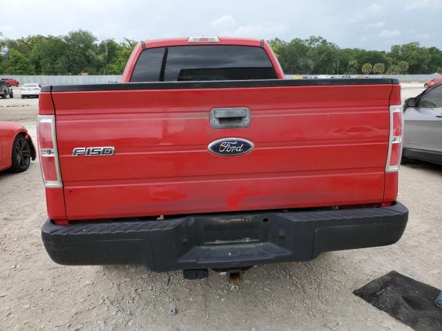 1FTEX1CW9AFD31360 - 2010 FORD F150 SUPER CAB RED photo 6