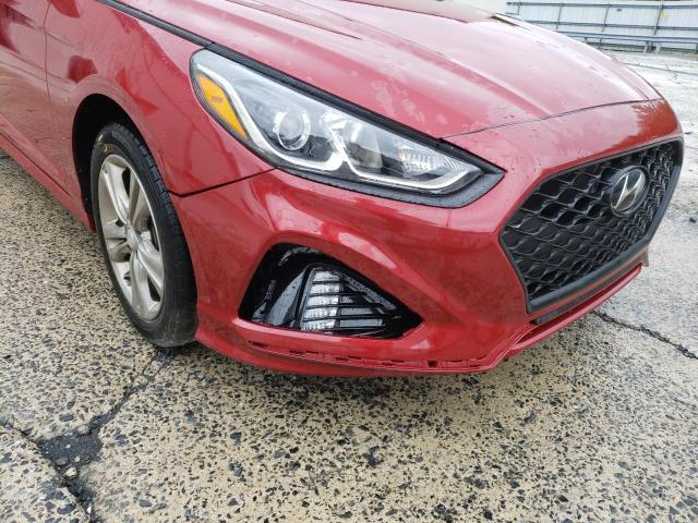 5NPE34AF8KH784036 - 2019 HYUNDAI SONATA LIMITED RED photo 9