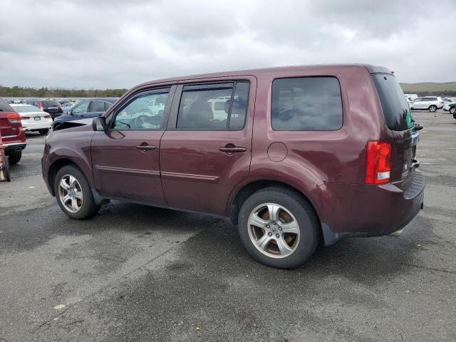 5FNYF4H53DB074707 - 2013 HONDA PILOT EXL BURGUNDY photo 2