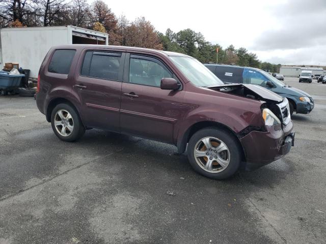 5FNYF4H53DB074707 - 2013 HONDA PILOT EXL BURGUNDY photo 4